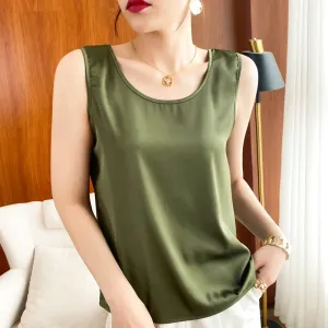 2024 High-End Silk Suspender Vest for Women