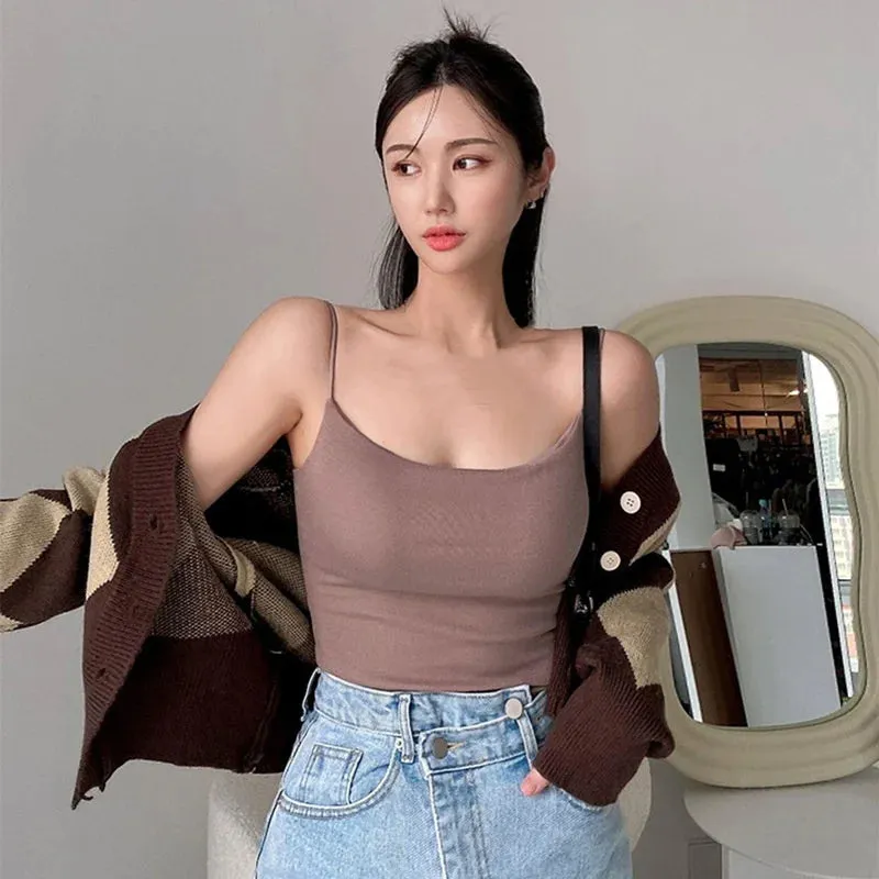 2024 Sweet Slim U-Neck Solid Color Tank Top