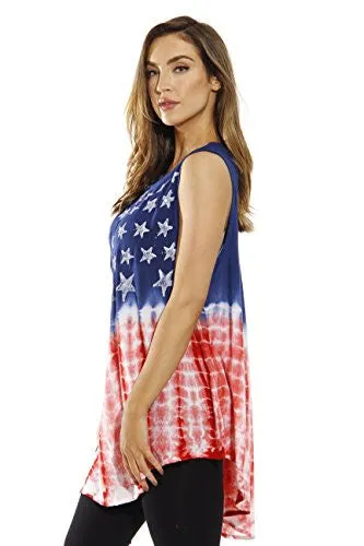 21718-3X Riviera Sun American Flag Top / Tops for Women