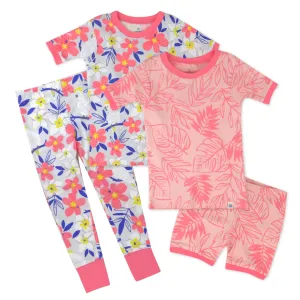 4-Piece Short Sleeve, Short and Long Leg PJ Set