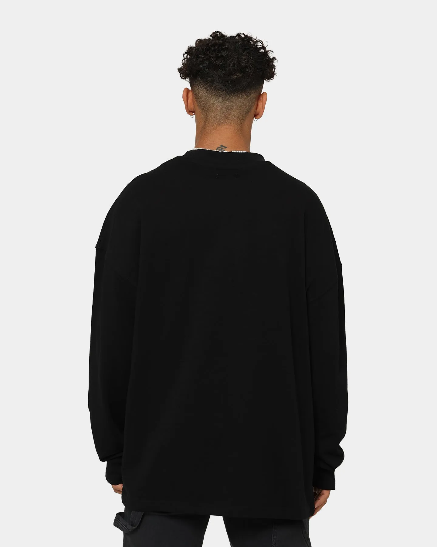 404 High Neck Long Sleeve T-Shirt Black