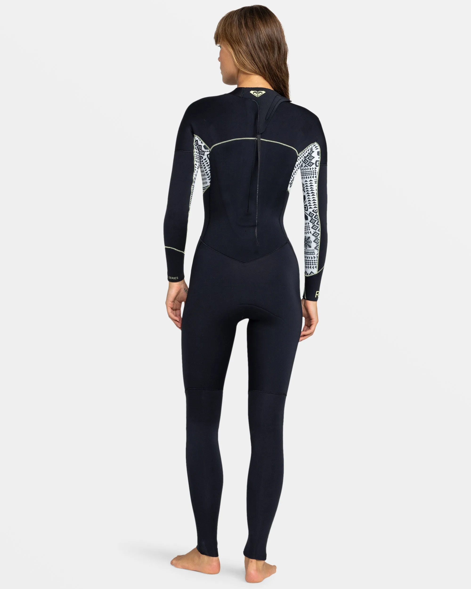 4/3mm Swell Series Back Zip Wetsuit - Egret Mo Rockin Vibes