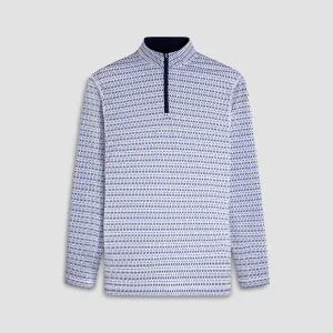 Anthony Harlequin Print OoohCotton Quarter Zip Pullover