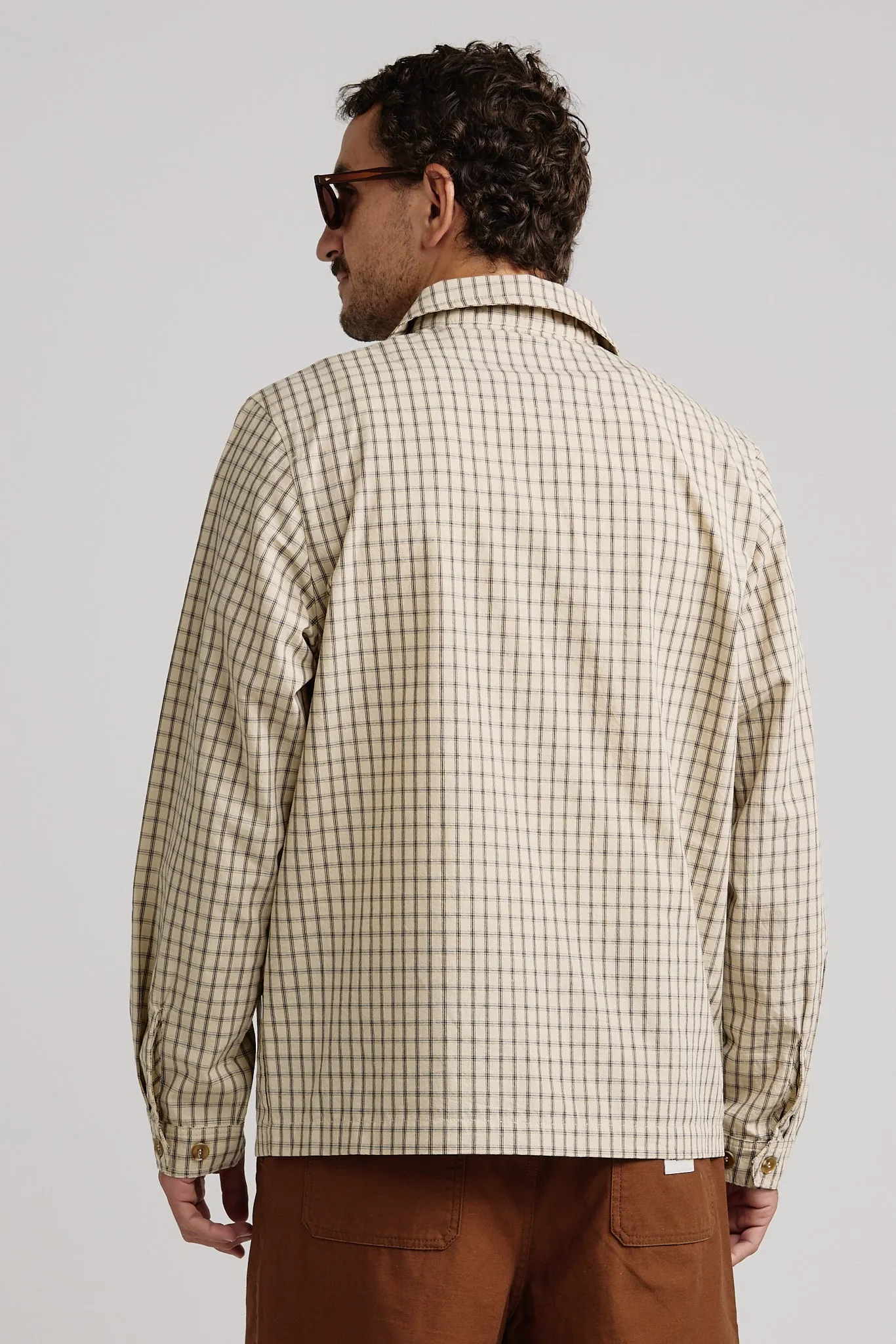 Apres Check Ls Shirt Sand