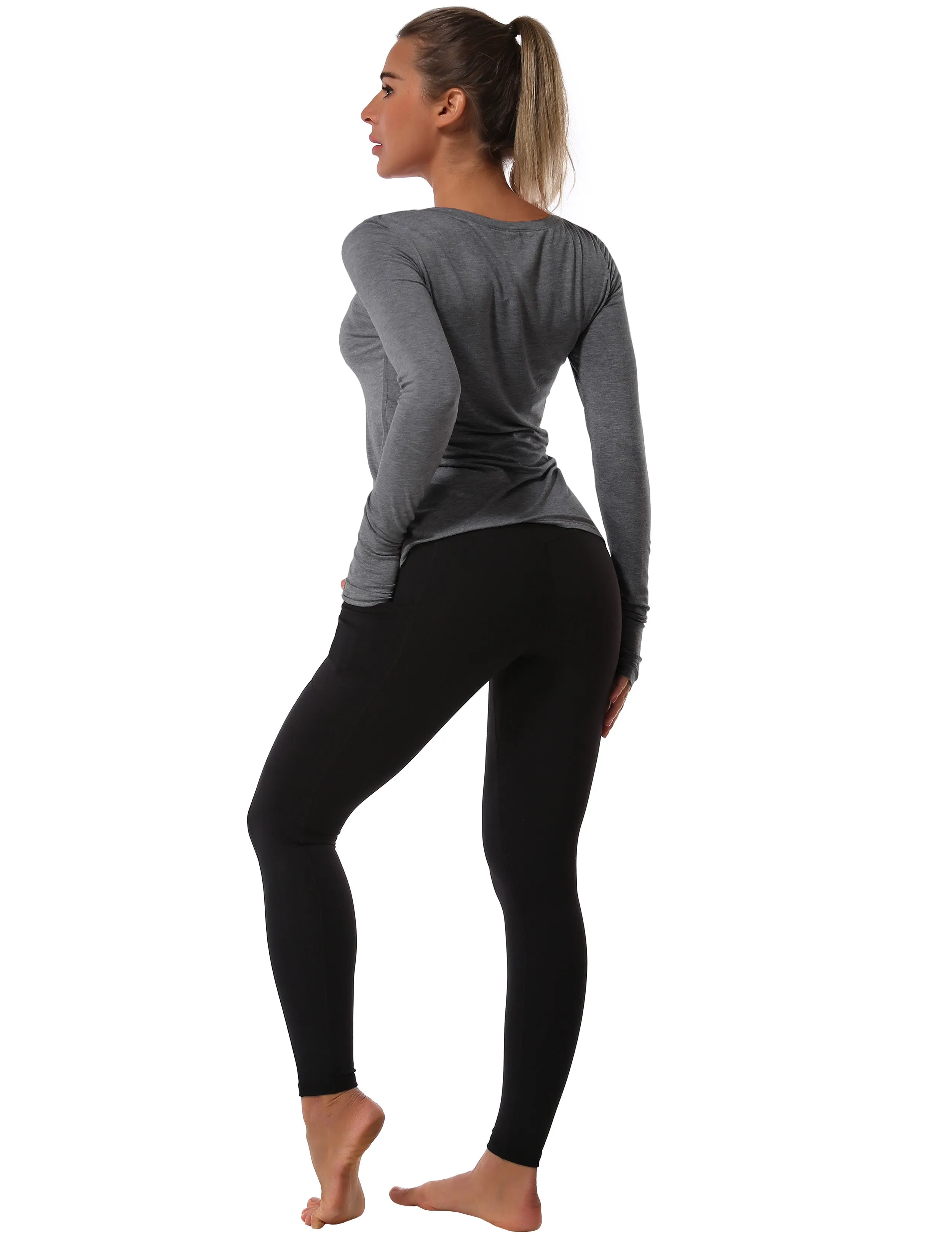 Athlete Long Sleeve Tops heathercharcoal