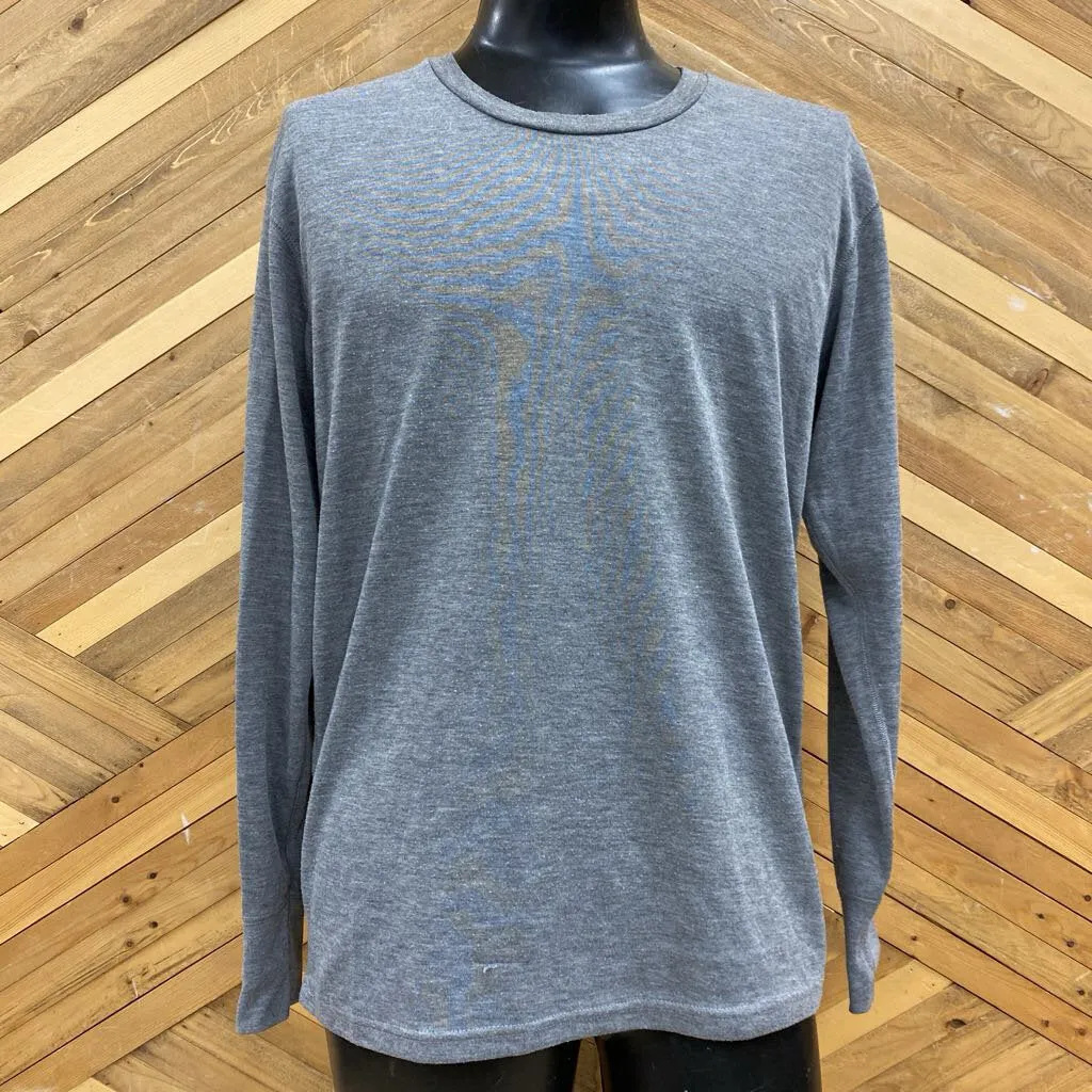 Athletic Works - Men's L/S T-Shirt: Grey-men-XL