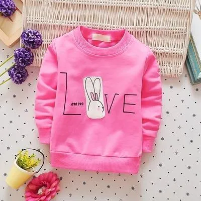 Baby girls cotton long sleeve Tees