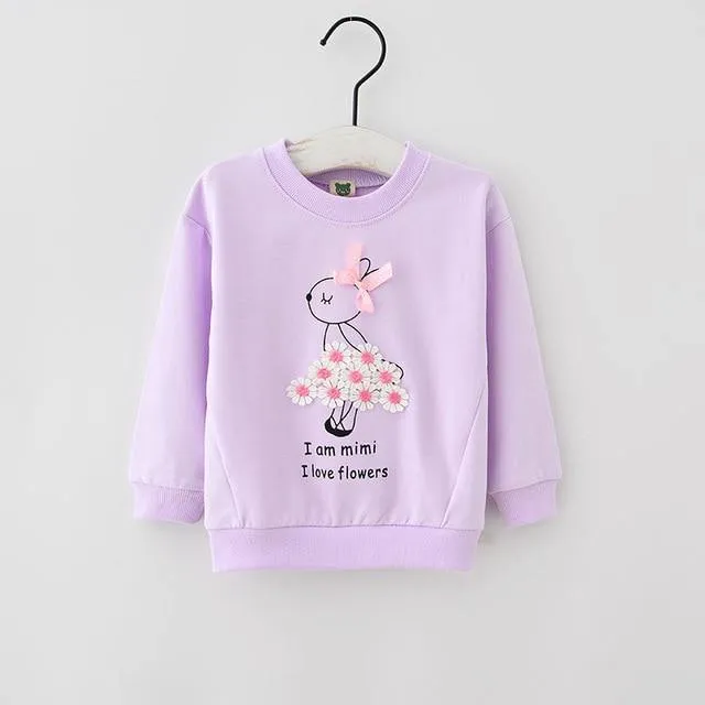 Baby girls cotton long sleeve Tees