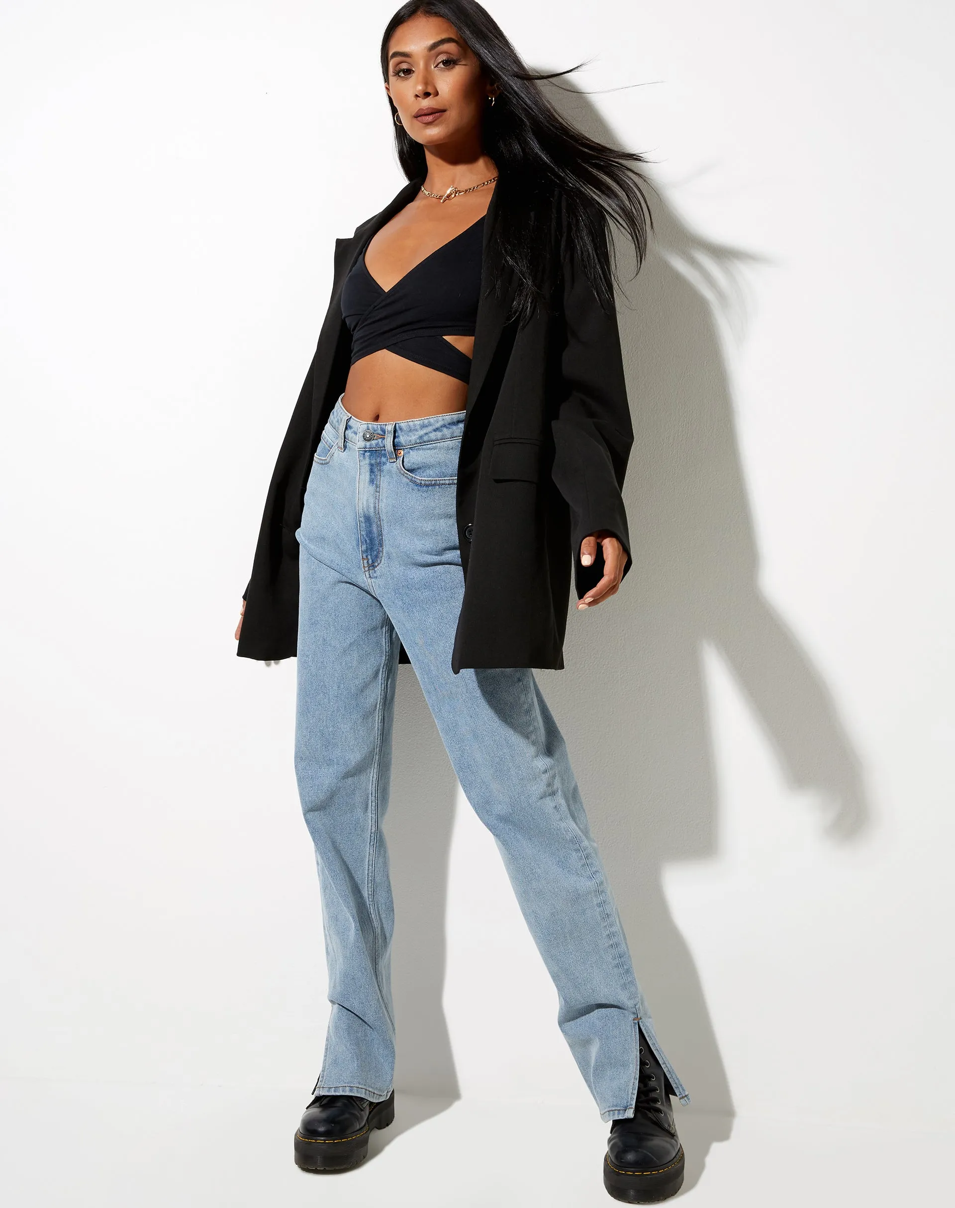 Baxter Crop Top in Black