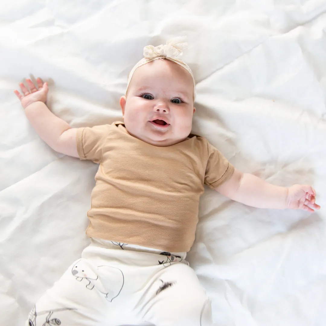 Beige Organic Baby T-Shirt