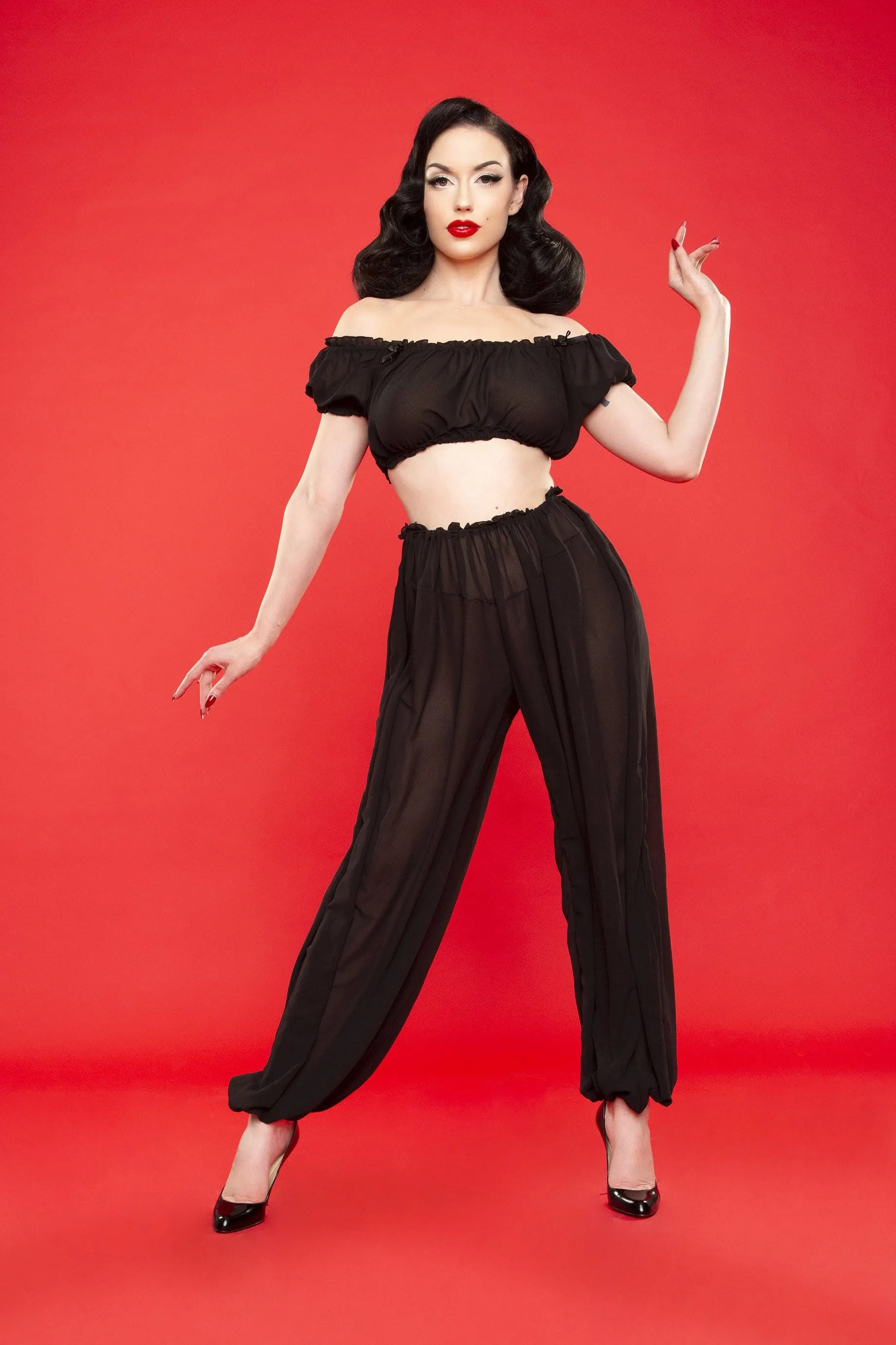 Bettie Page Retro Lounge Top