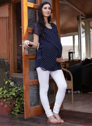 Blue Maternity and Pregnancy Top