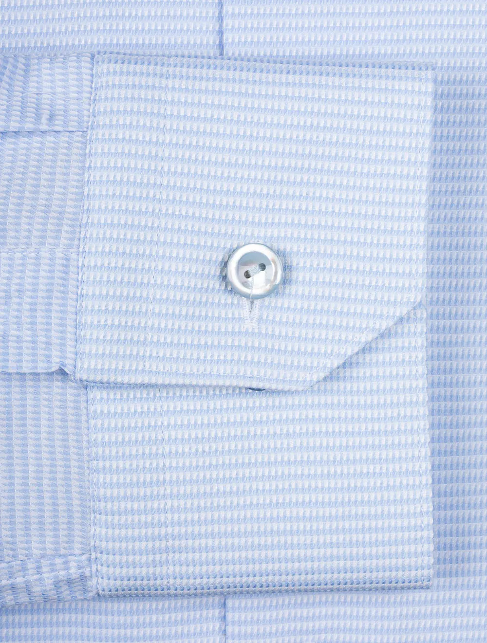 Blue Puppytooth Slim Fit Shirt