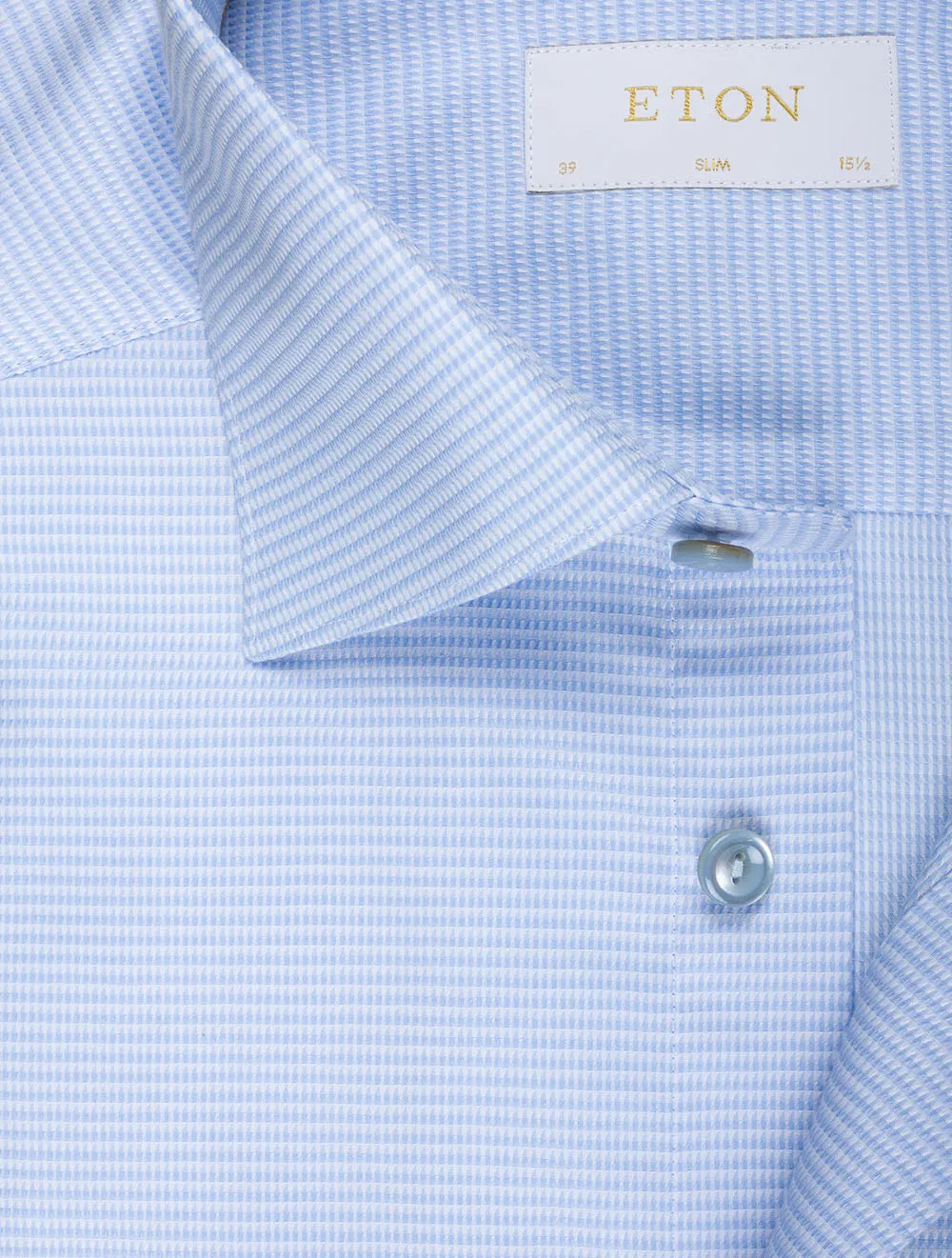 Blue Puppytooth Slim Fit Shirt