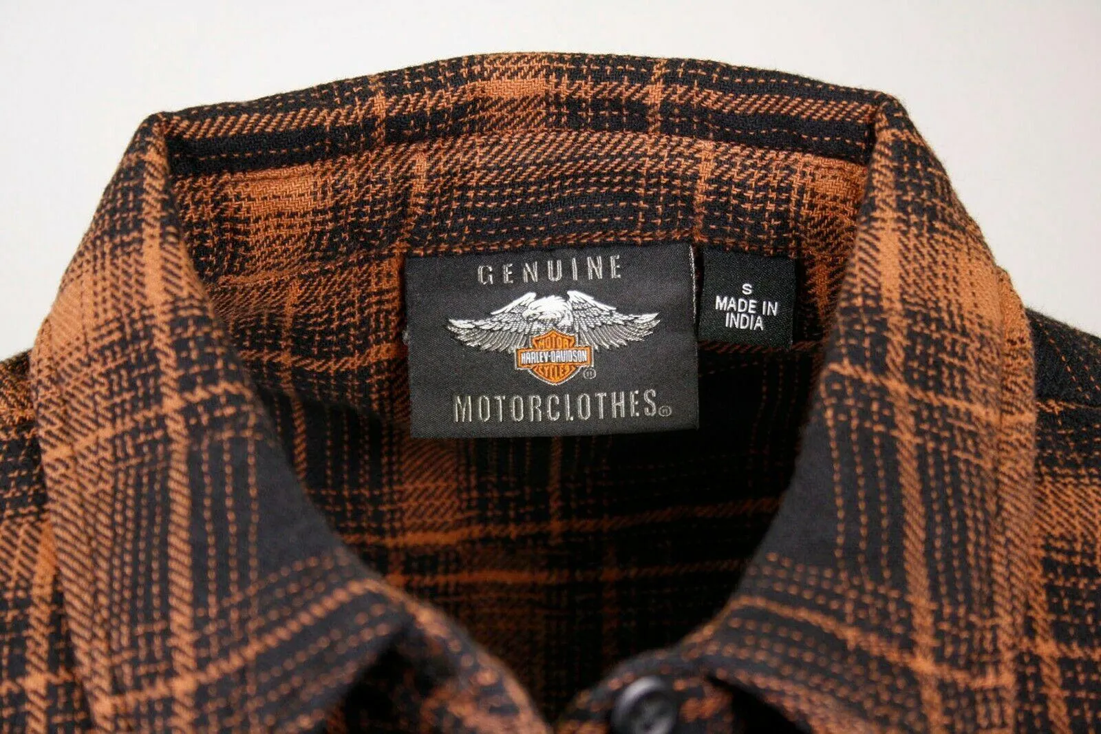 Branded  Women's Brown Black Plaid L/S Woven Shirt