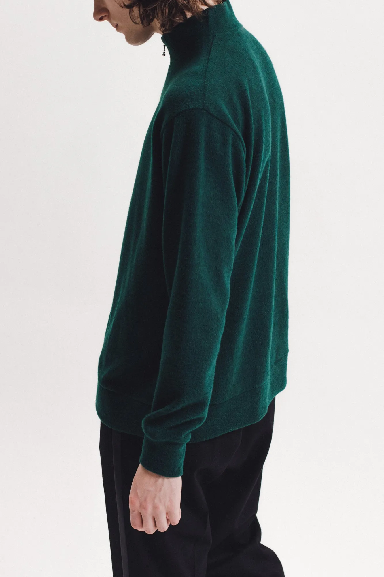 Brush Mock Neck - Pine