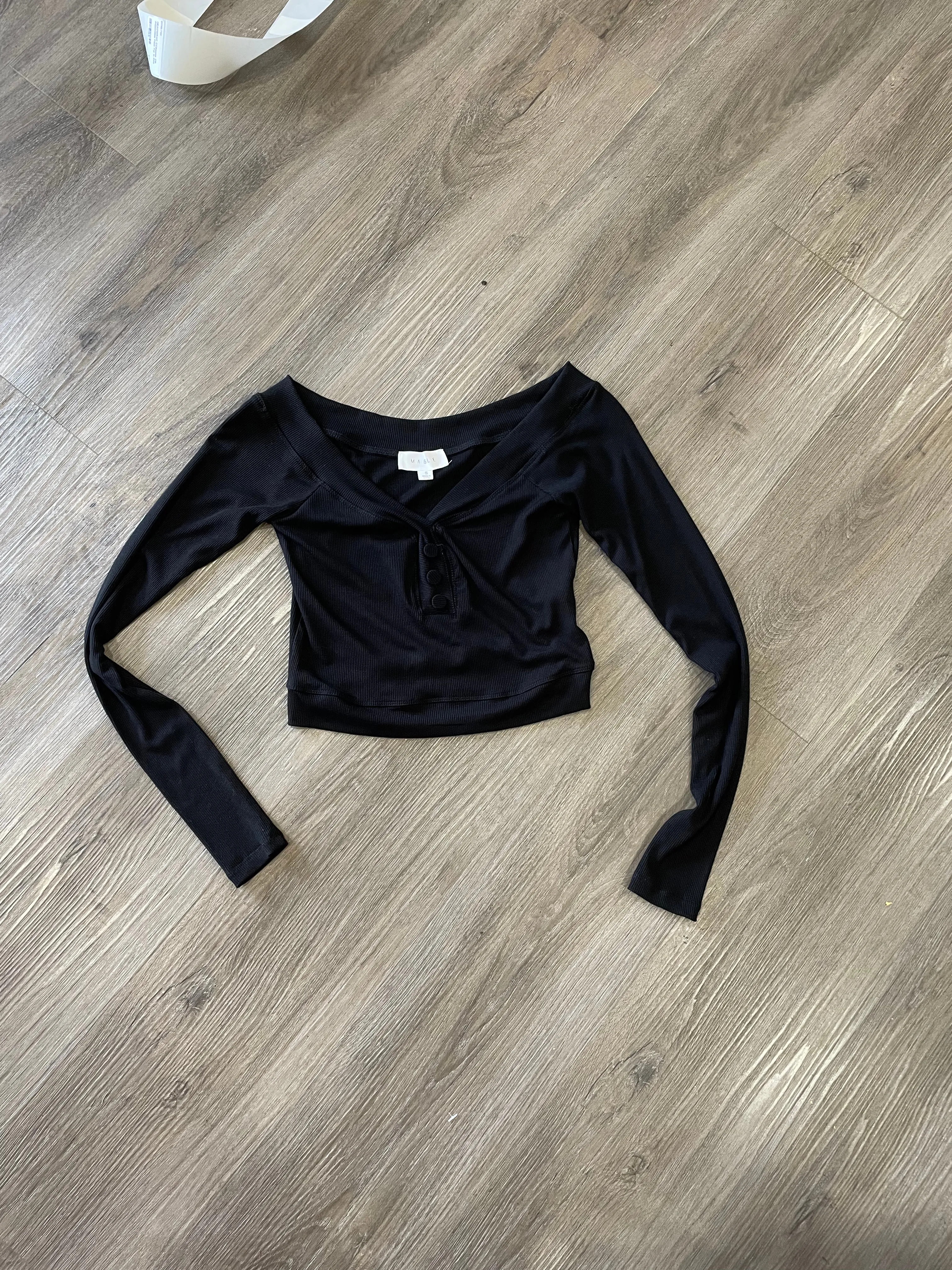 Button Crop Top