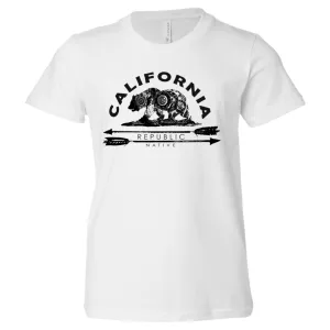 California Arrow Bear Asst Colors Youth T-Shirt/tee