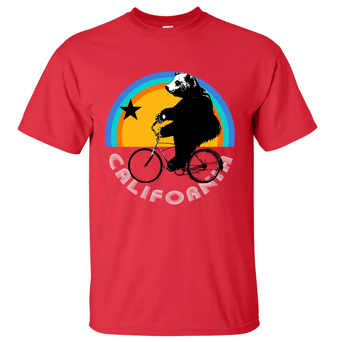 California Bear On Bike Asst Colors T-shirt/tee