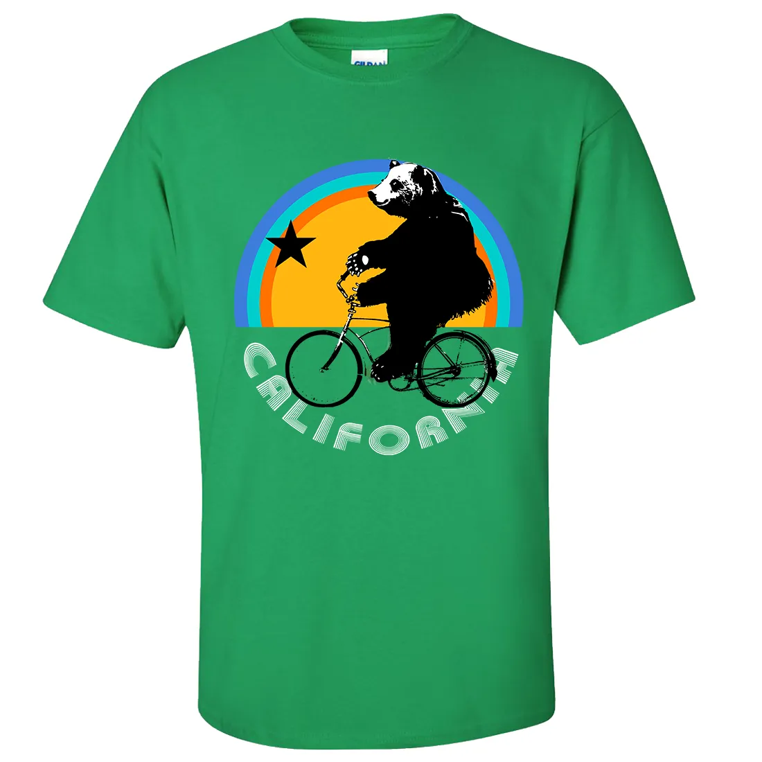 California Bear On Bike Asst Colors T-shirt/tee