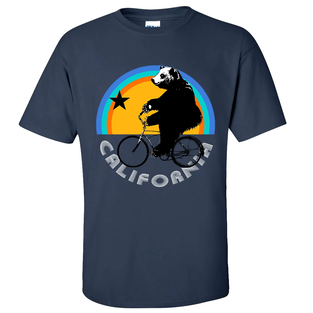 California Bear On Bike Asst Colors T-shirt/tee