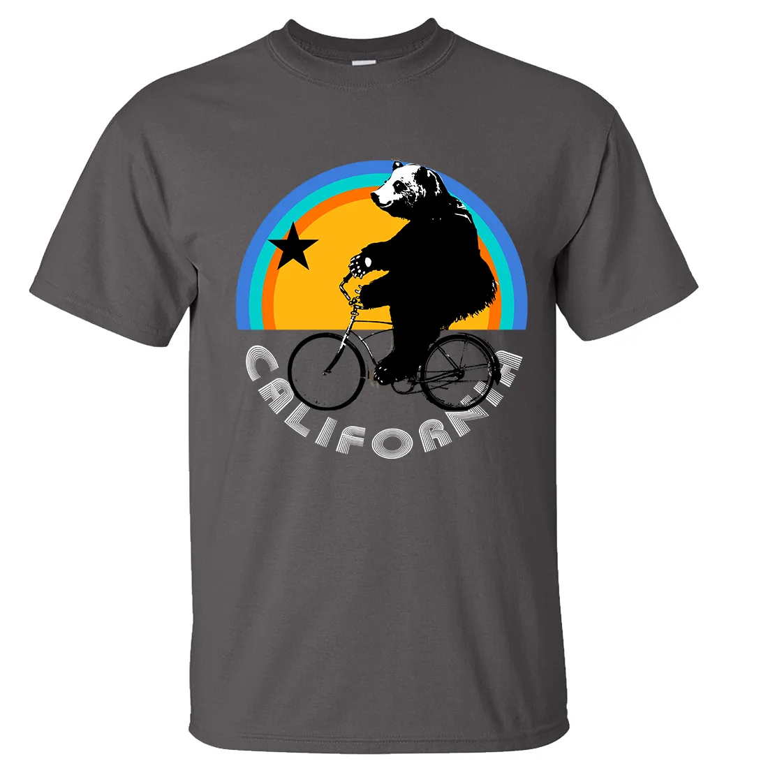 California Bear On Bike Asst Colors T-shirt/tee