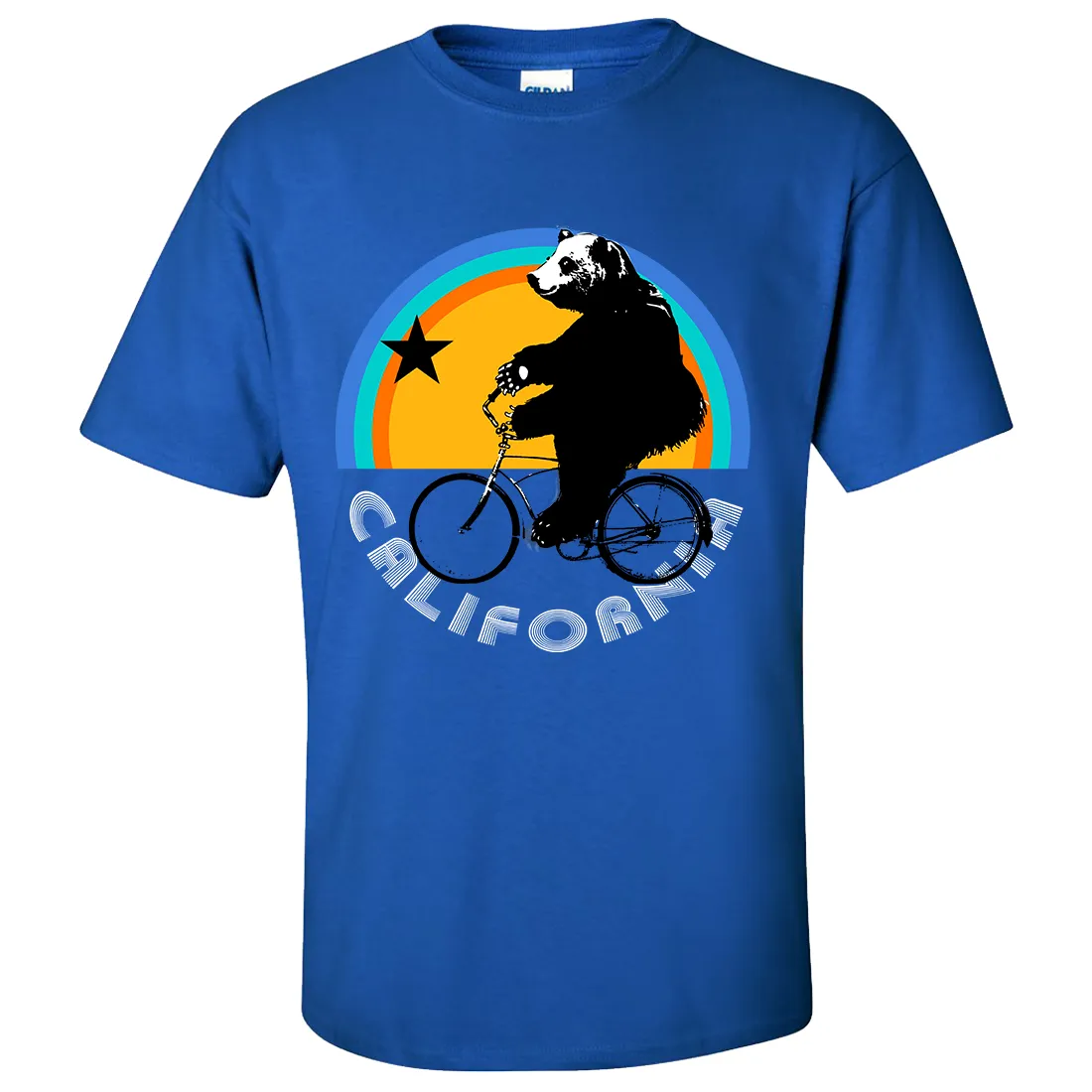 California Bear On Bike Asst Colors T-shirt/tee