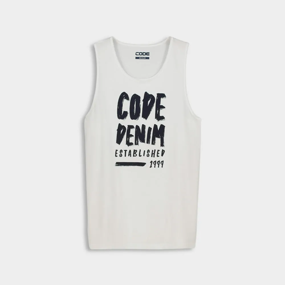 Code Mens Uniform Tank Top White/Multi  _ 180653 _ White