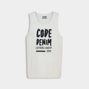 Code Mens Uniform Tank Top White/Multi  _ 180653 _ White