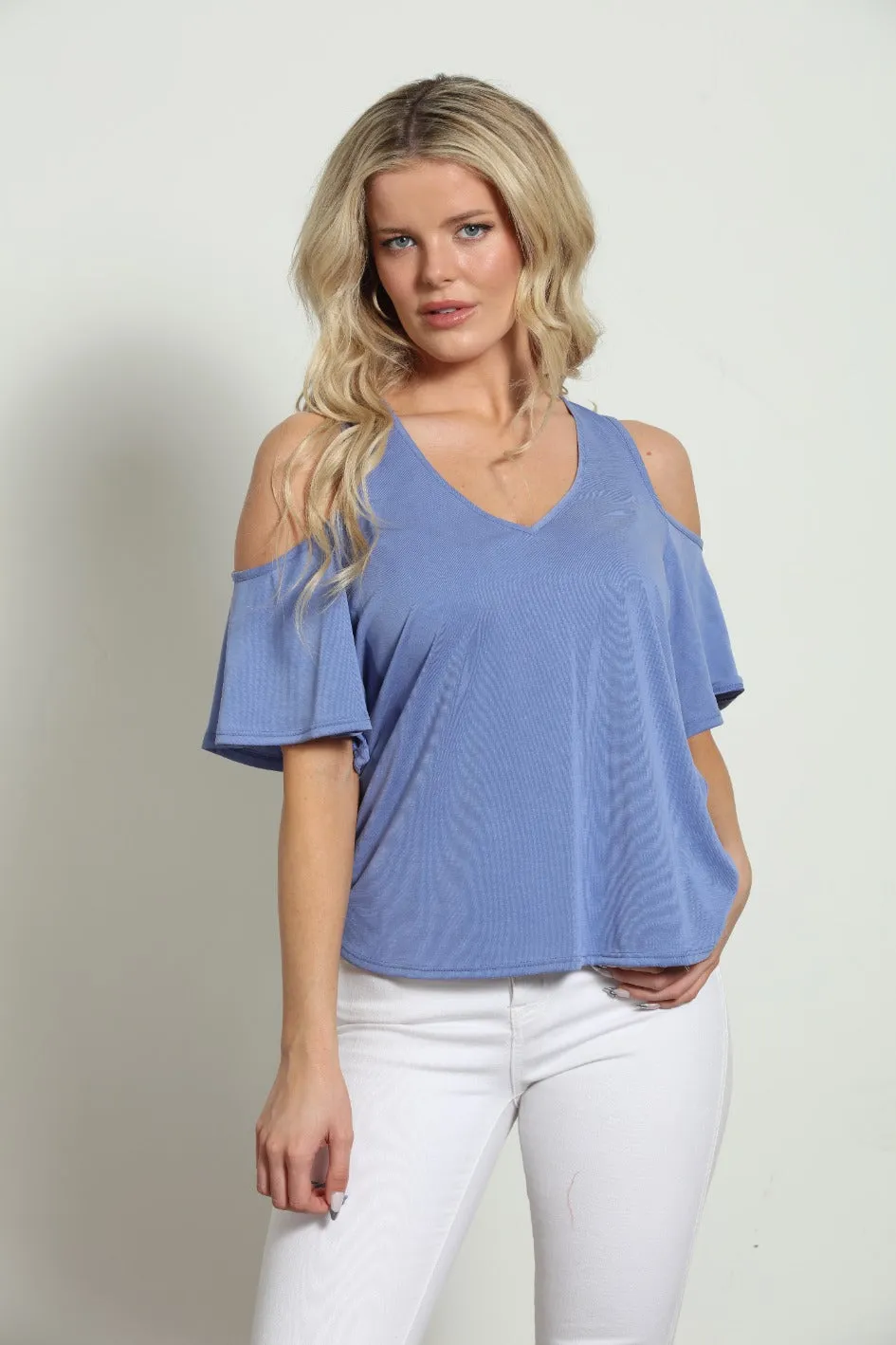 Cold Shoulder Tee | Oriana | Peri Cupro