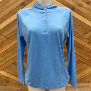 Cutter & Buck - Women's Hooded L/S Shirt New w/ Tags - MSRP$75: Light Blue-women-MD