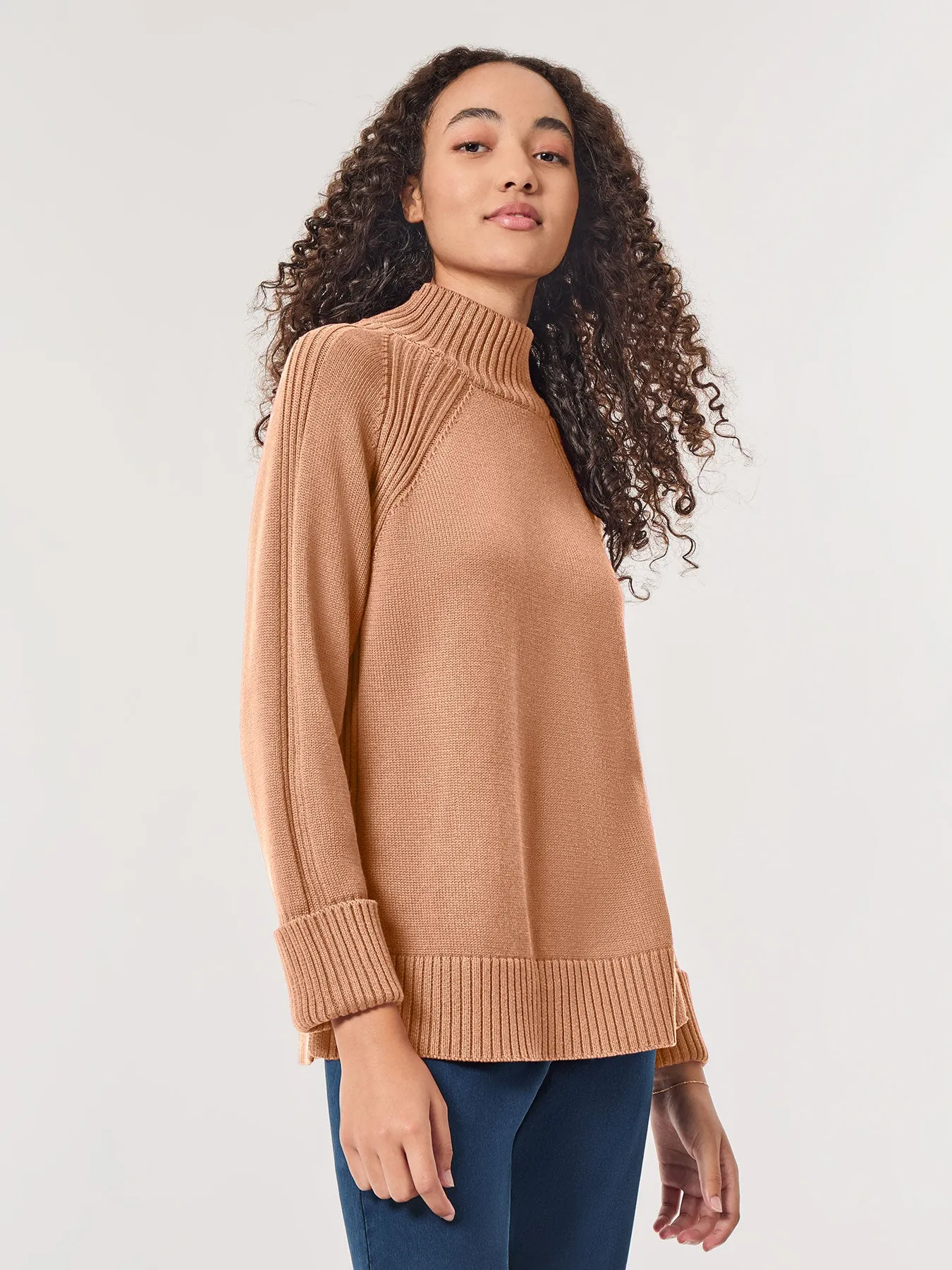 Directional Ribbed Sweater