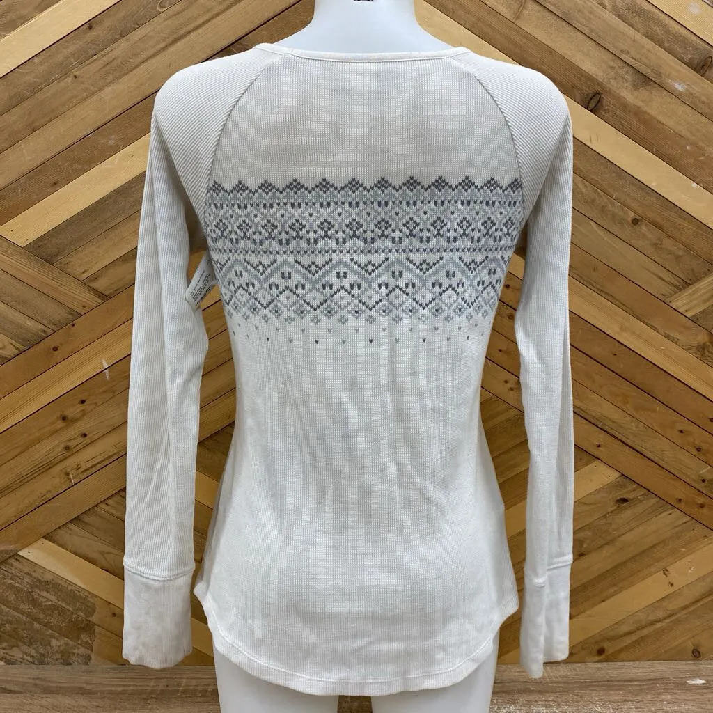 Eddie Bauer - Women's Waffle Knit Long Sleeve - MSRP $60: White-women-MD