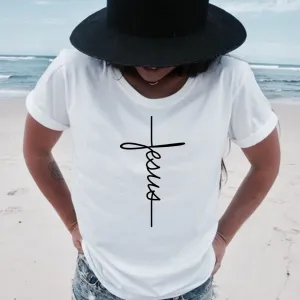 Faith Tshirt Cross Jesus Christian Shirt