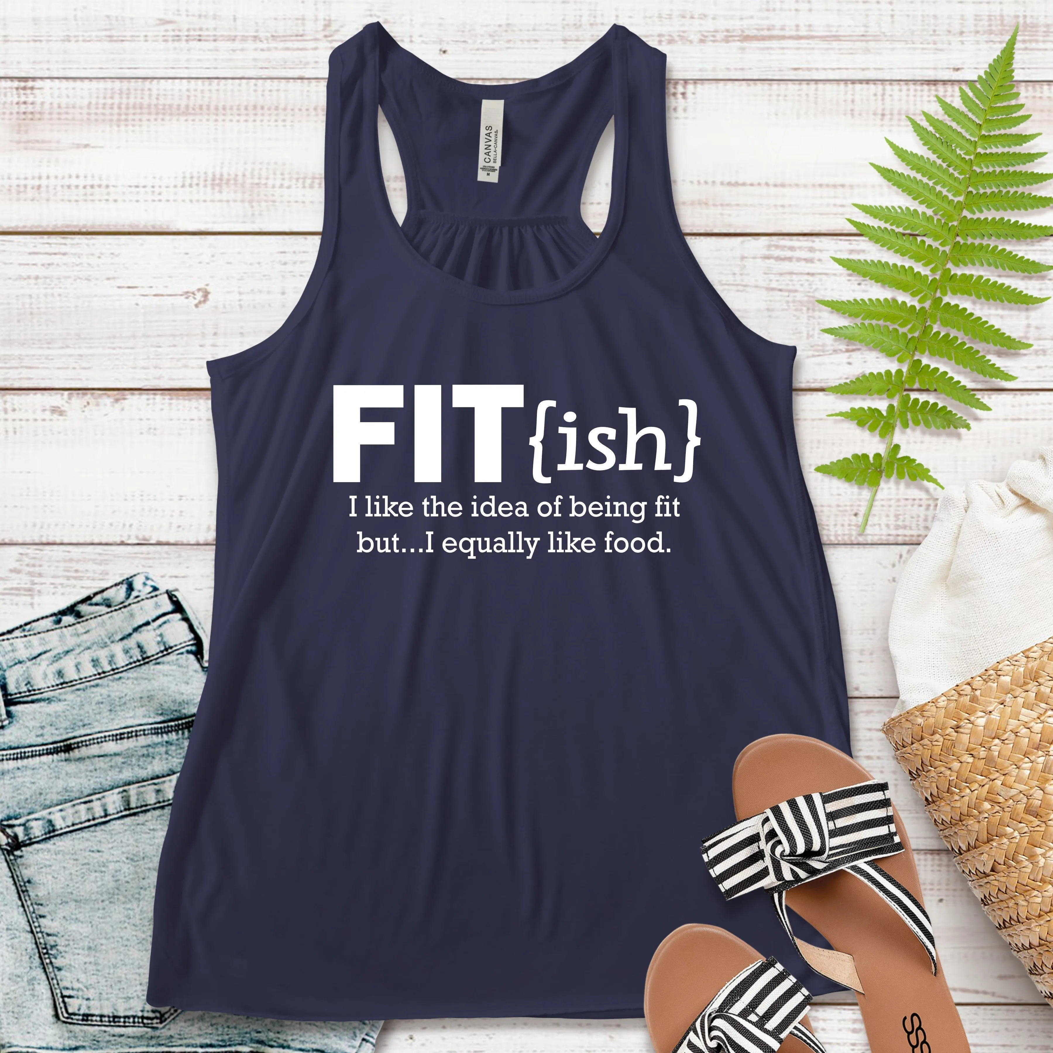 Fitish Workout Tank Top | Humorous Fitness Tee for Active Lifestyle