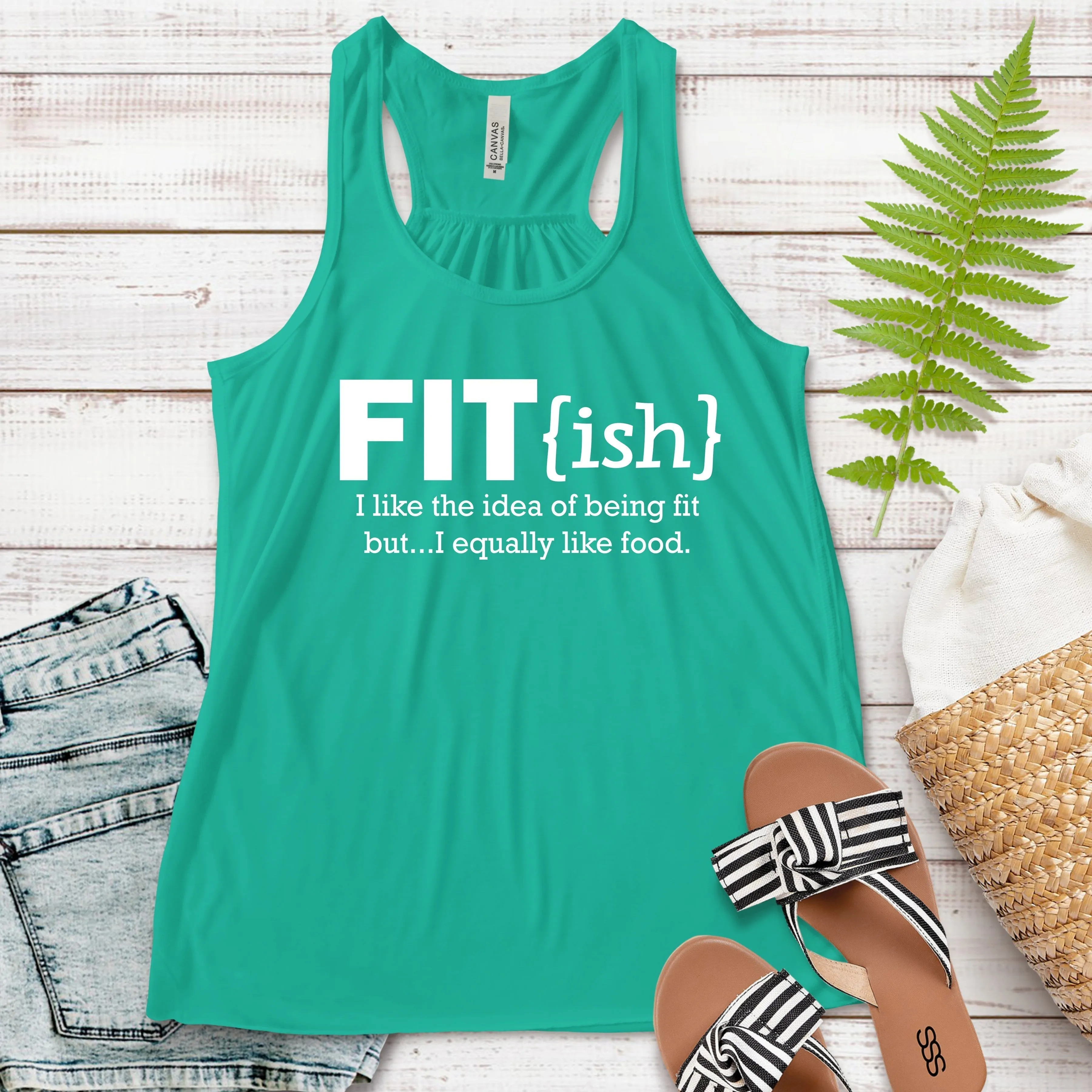 Fitish Workout Tank Top | Humorous Fitness Tee for Active Lifestyle