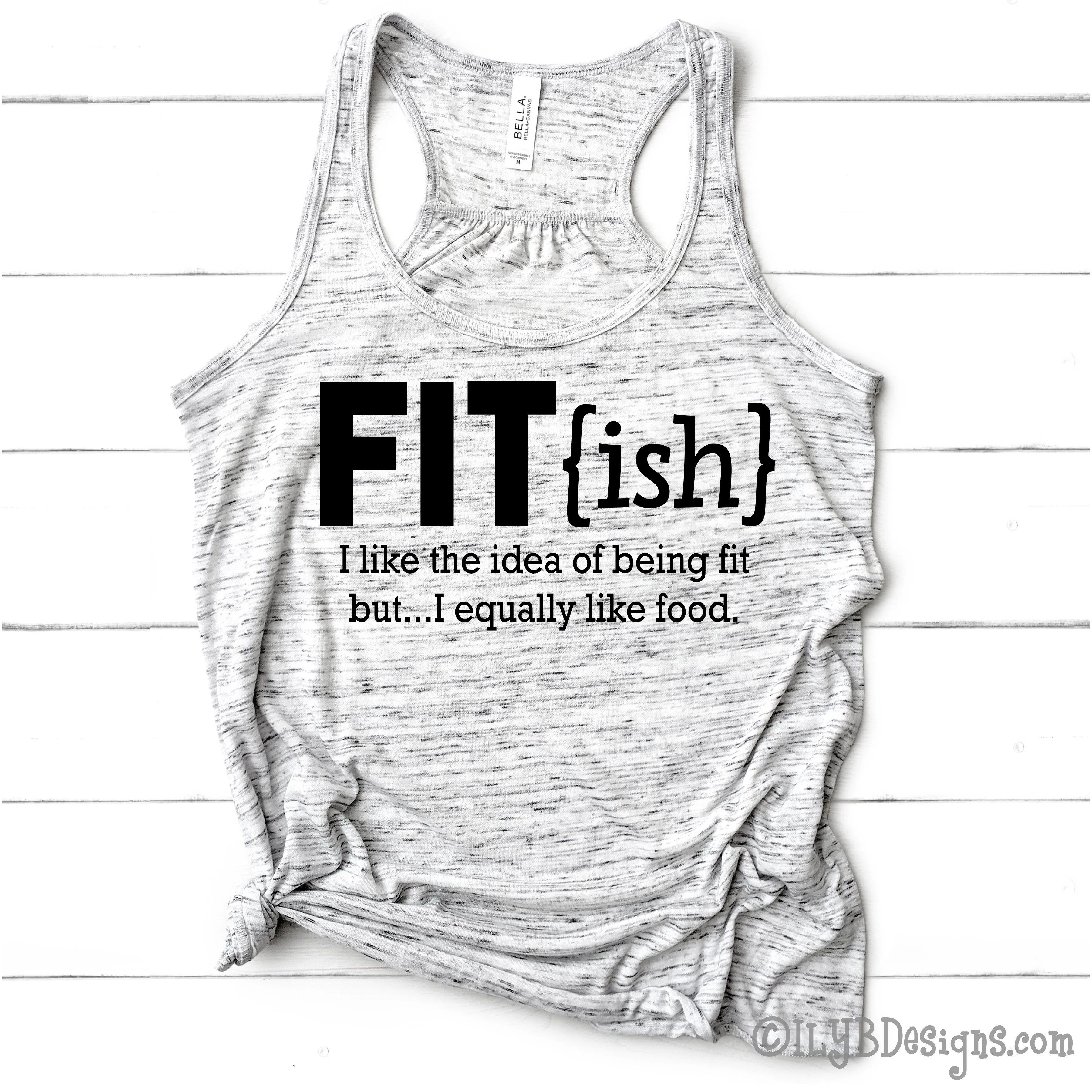 Fitish Workout Tank Top | Humorous Fitness Tee for Active Lifestyle