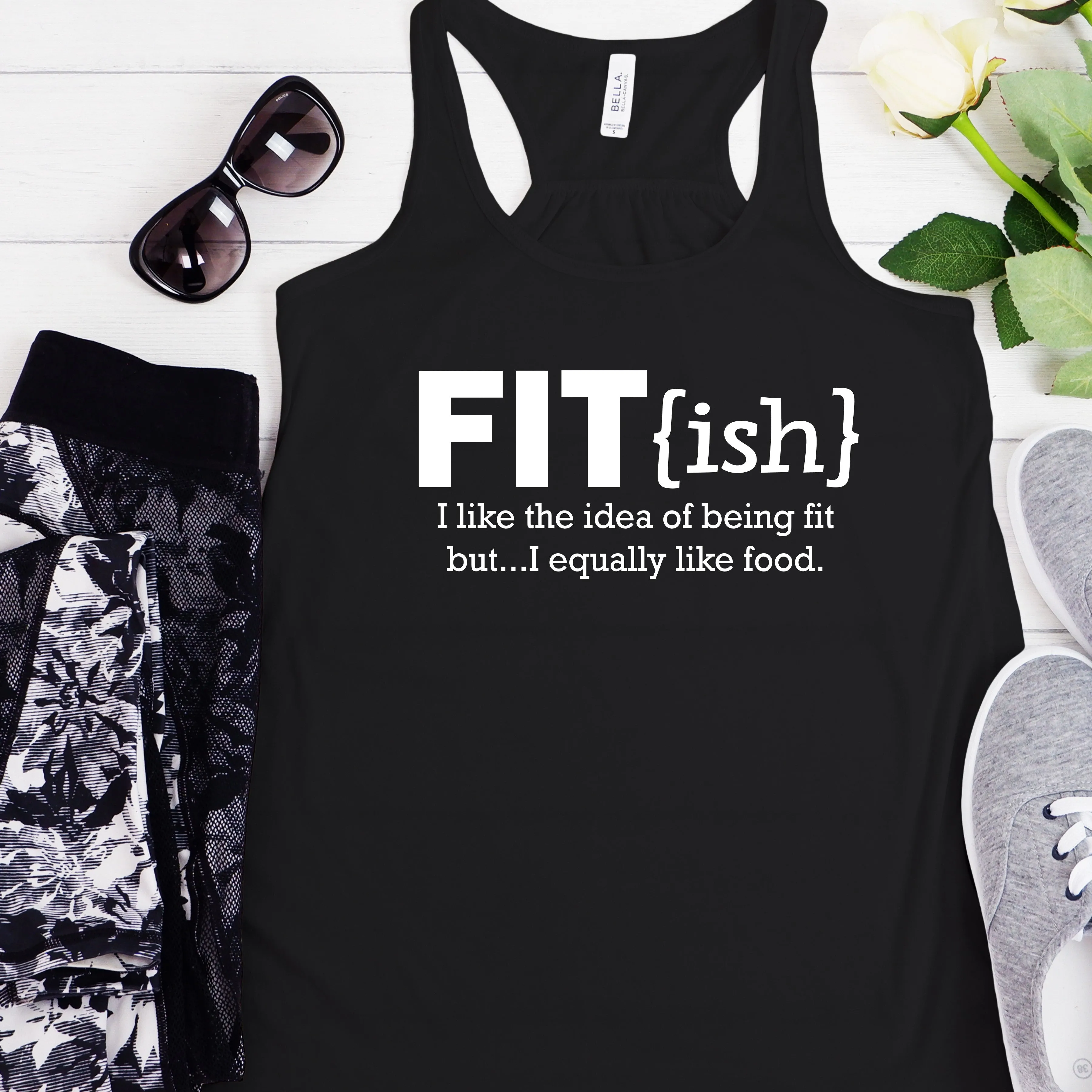 Fitish Workout Tank Top | Humorous Fitness Tee for Active Lifestyle