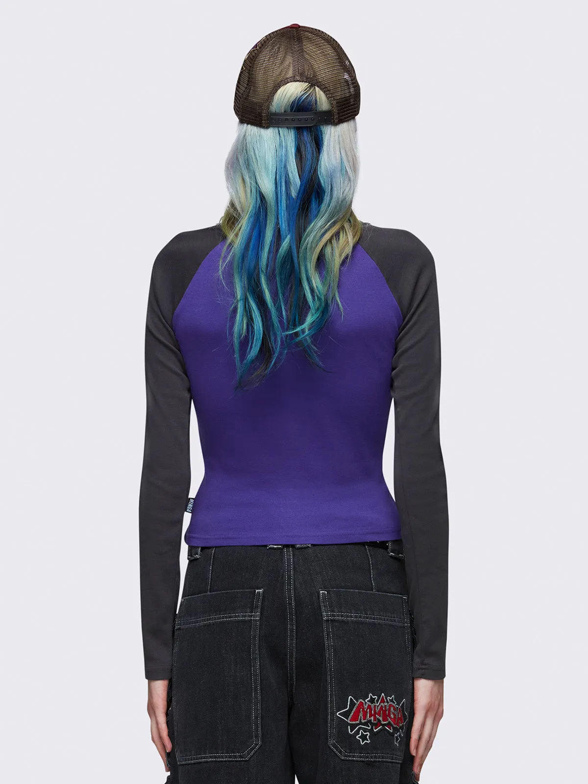 Flyberry Raglan Long Sleeve Top