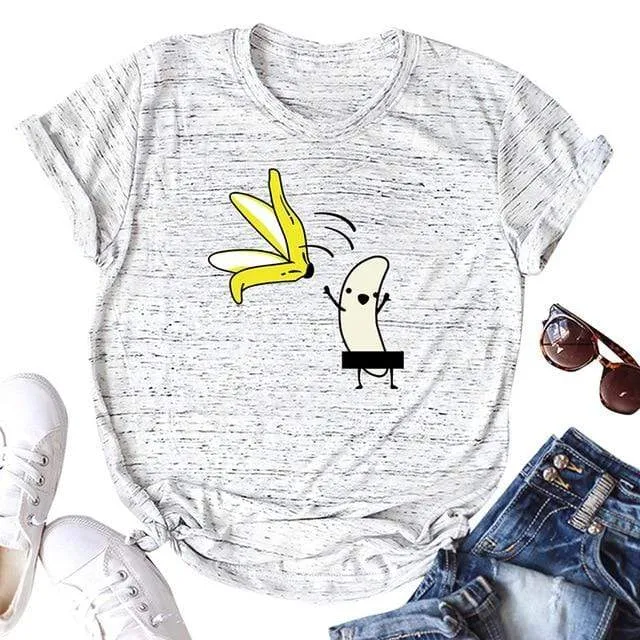 Funny Banana Print and more Casual Cotton T-Shirts