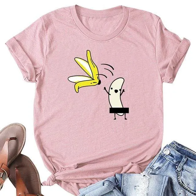 Funny Banana Print and more Casual Cotton T-Shirts