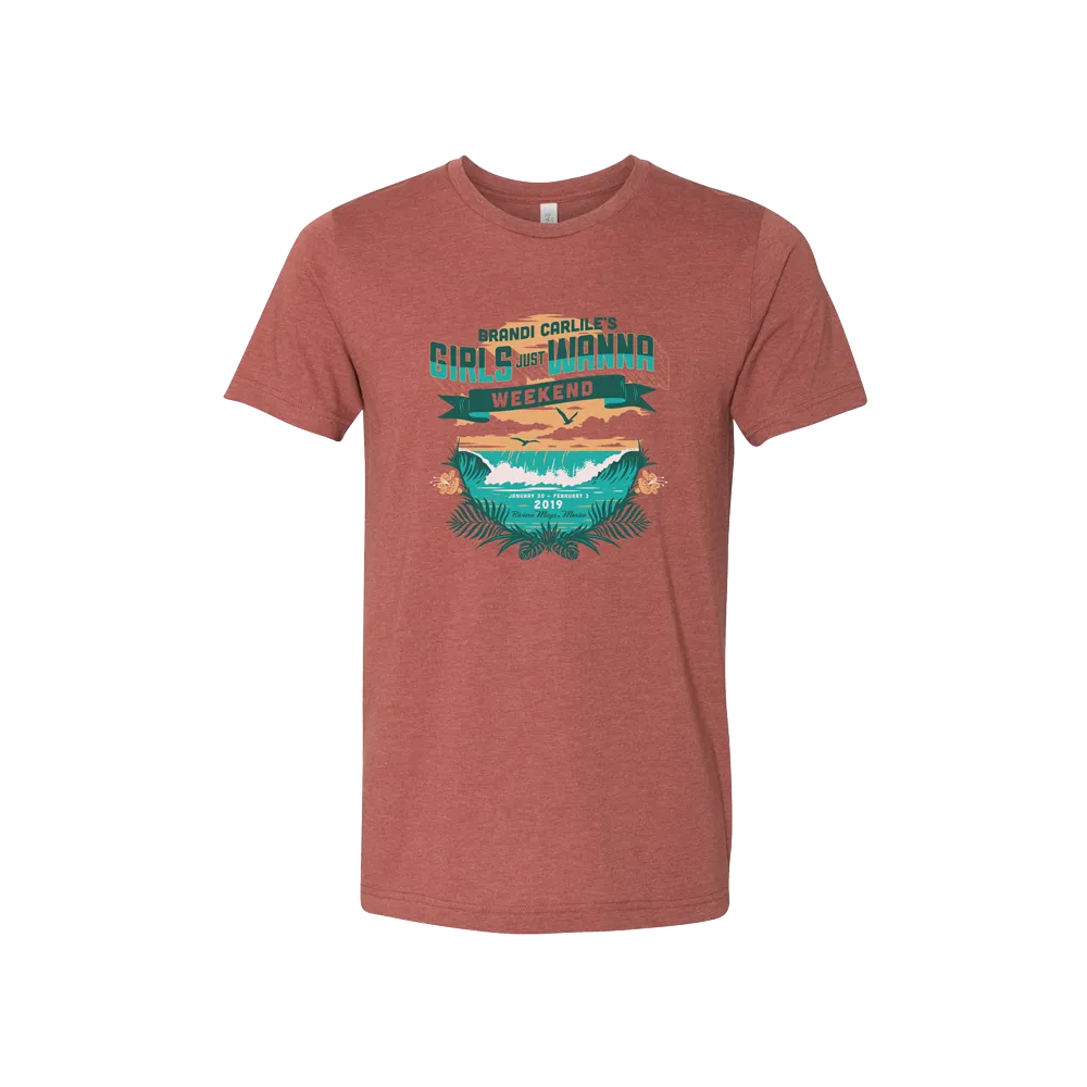 Girls Just Wanna Weekend 2019 Unisex Waves T-Shirt