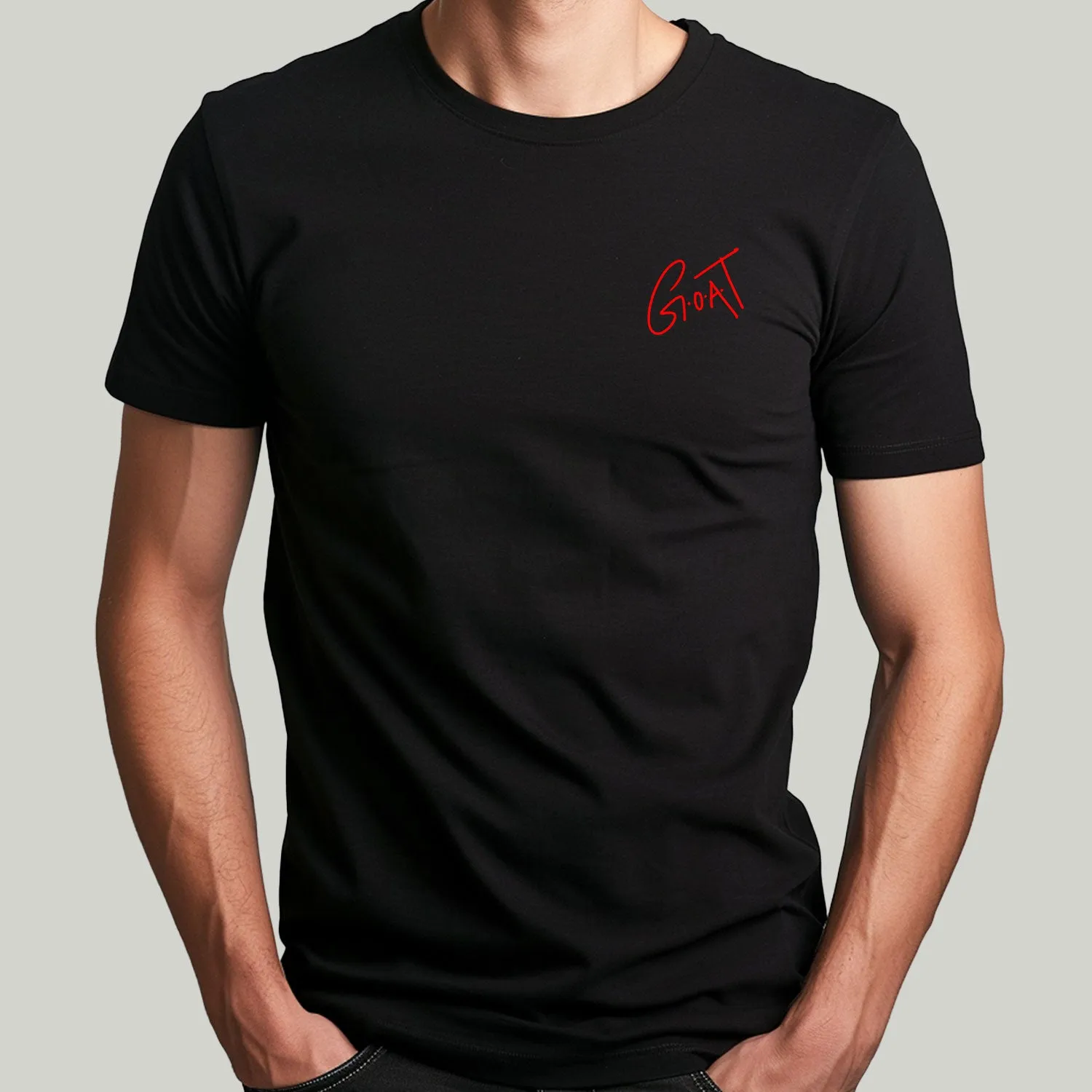 Goat Minimal Logo | Goat Official Merchandise (Left Pocket & Back)