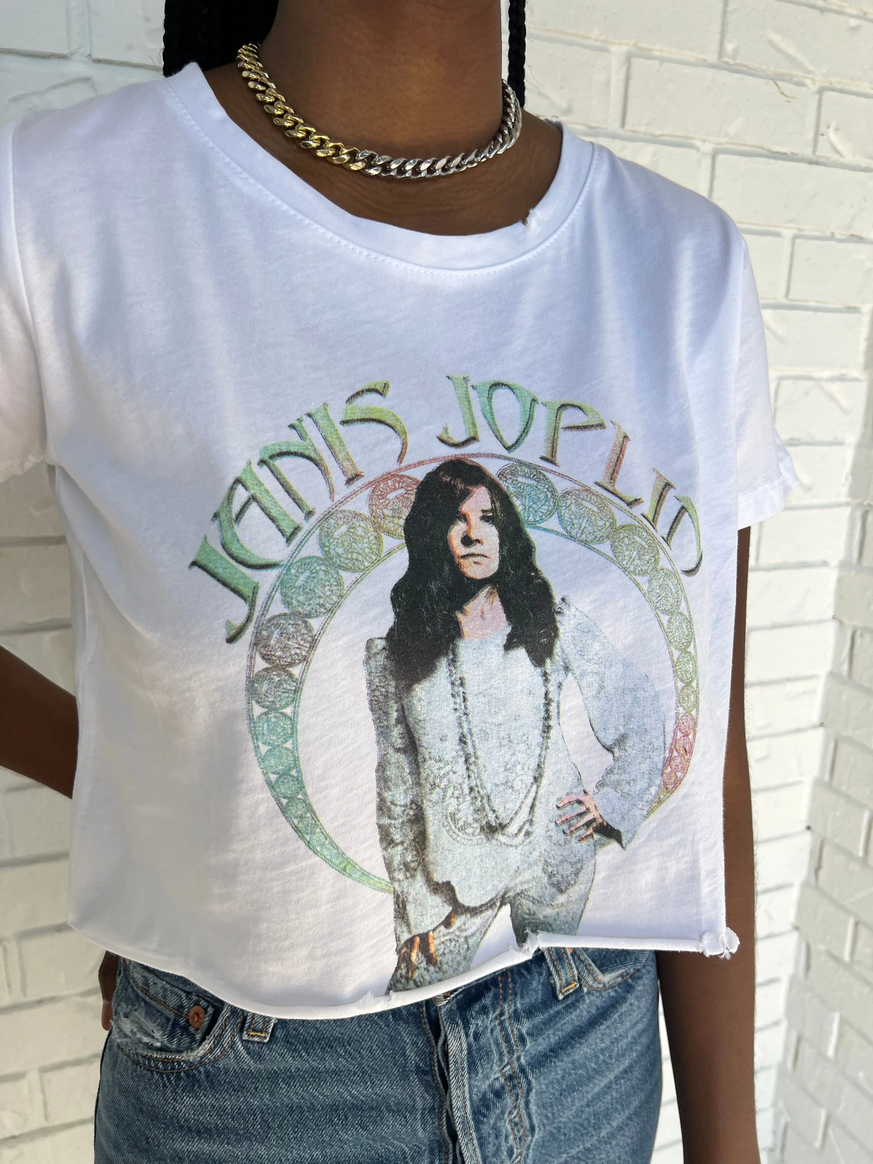 Janis Circle Portrait Crop Tee