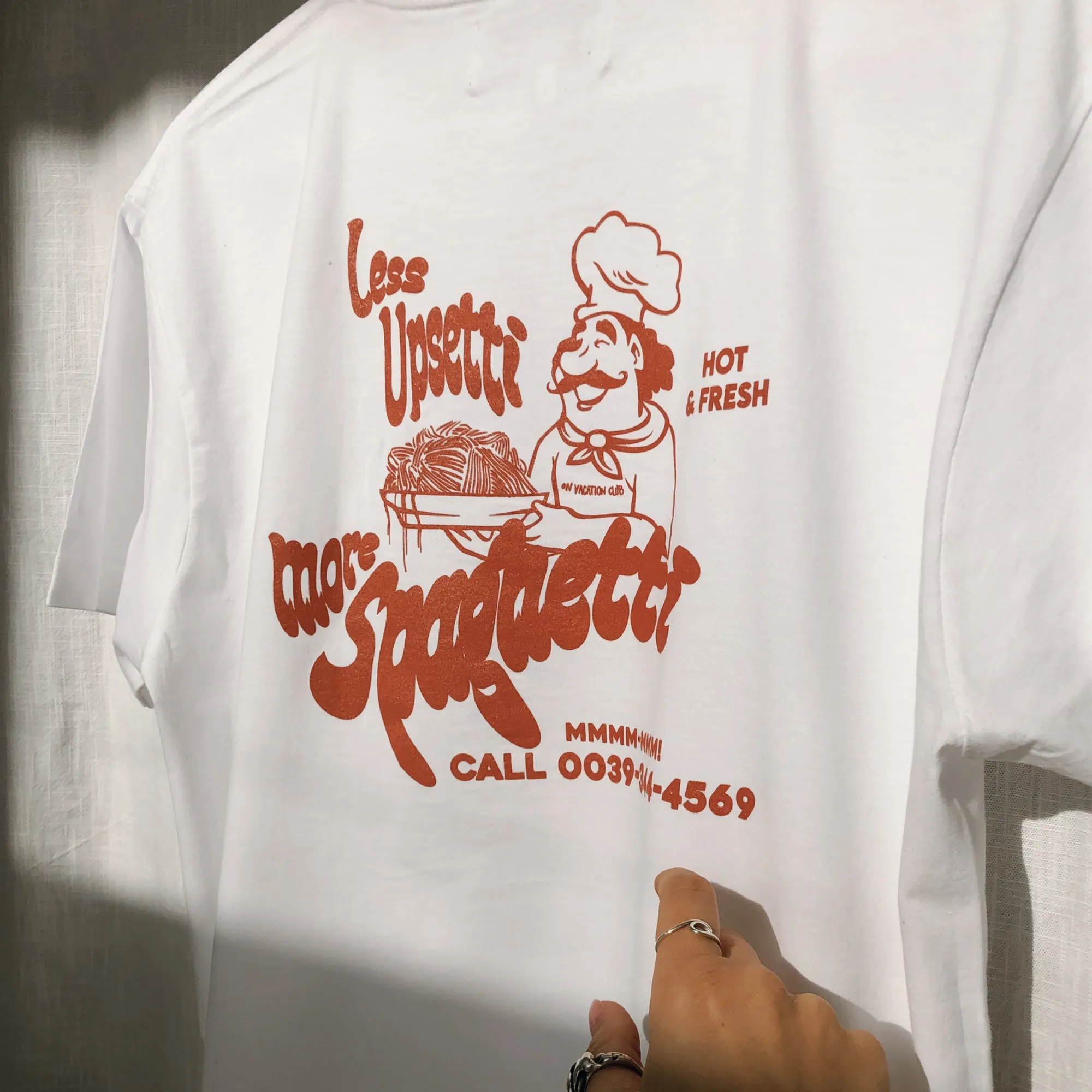 Less Upsetti T-Shirt - White