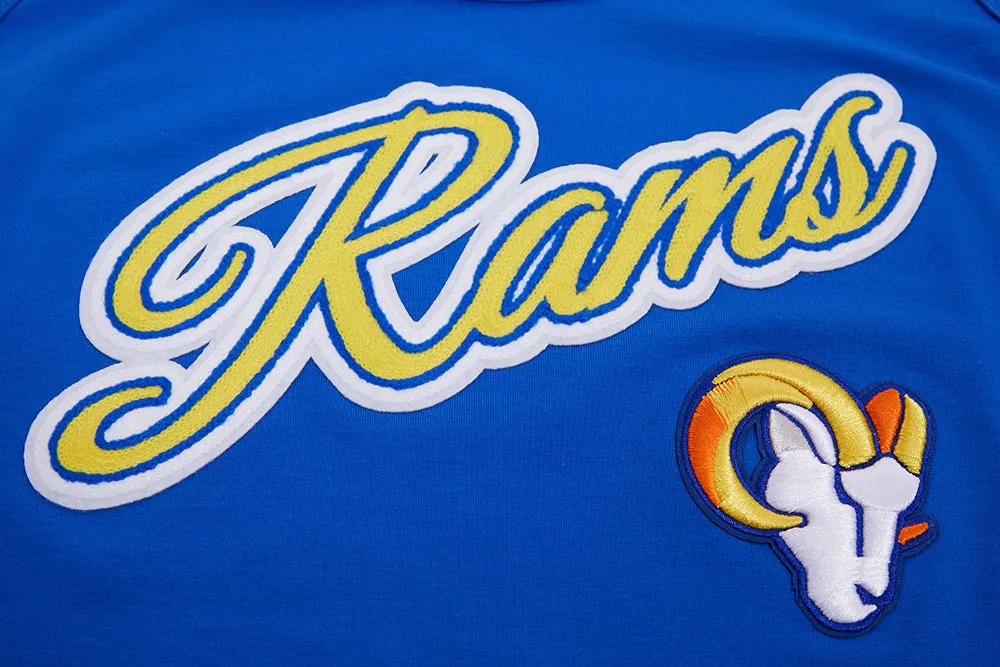 LOS ANGELES RAMS SCRIPT SLIM FIT RACERBACK (ROYAL BLUE)