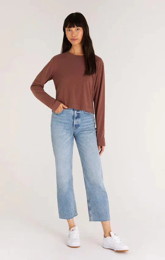 Lupita Crop Long Sleeve Top