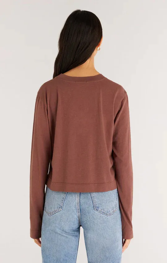 Lupita Crop Long Sleeve Top