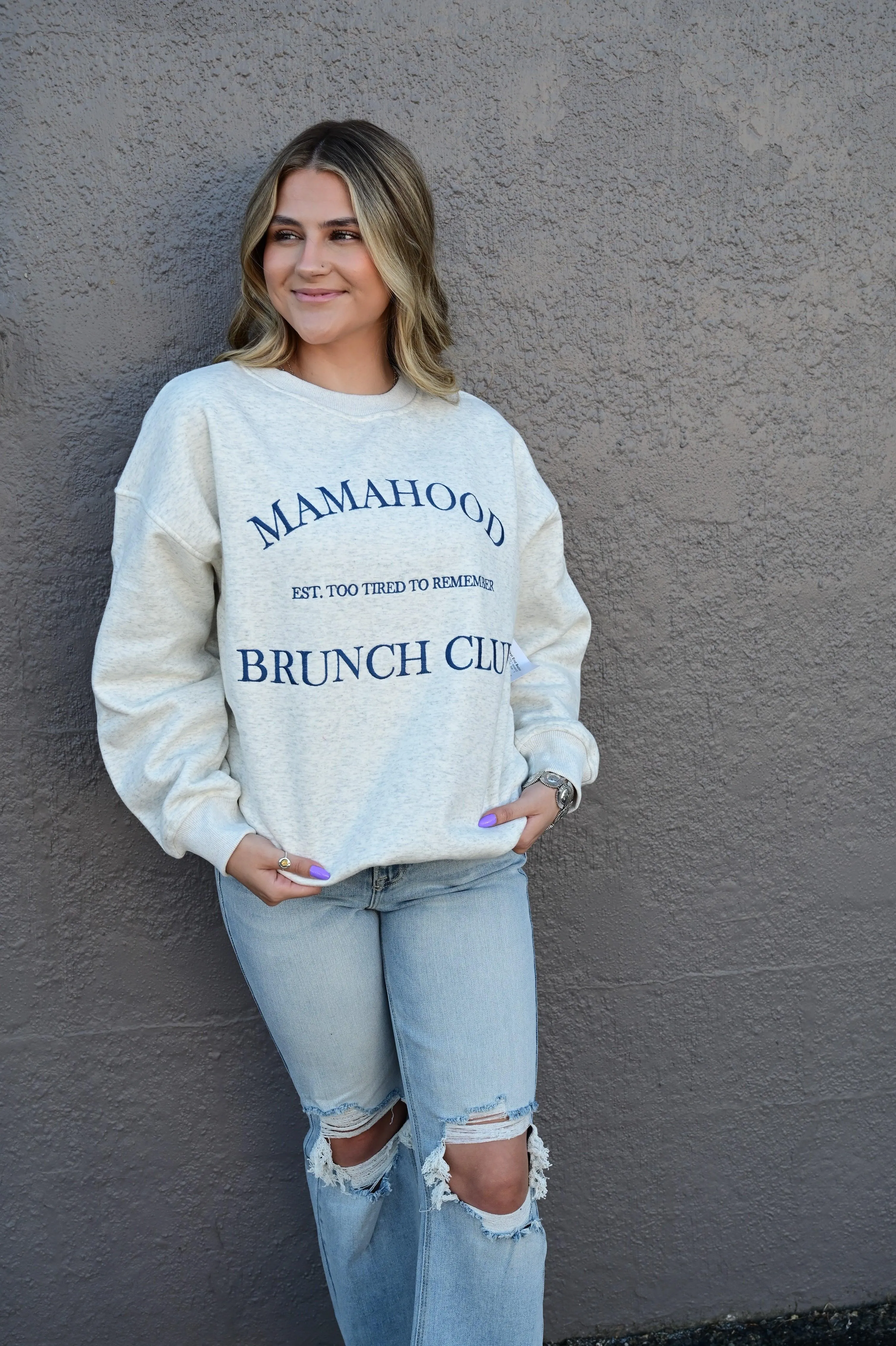 MAMAHOOD CREW NECK