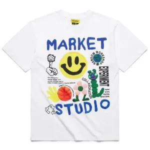 Market Smiley Collage Tee White